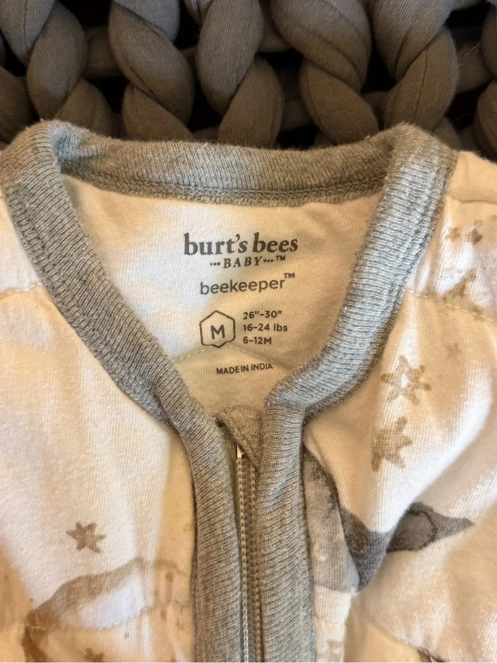 Burt's Bees Green & Gray Dinosaur Sleeveless Sleep Sacks - Twin Pack